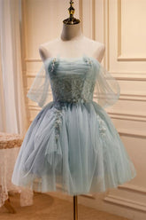 Elegant A-Line Sweetheart Homecoming Dress with Feminine Ruffle BM bride