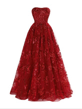 Captivating A-Line Strapless Pleating Long Prom Dress with Applique BM bride