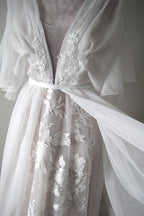 V-Neck A-Line Chiffon Lace Boho Wedding Dress with Belt BM bride