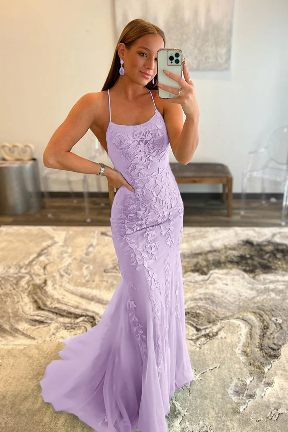 Alluring Navy Blue Sequin Mermaid Long Prom Dress with a Daring Back Cut BM bride