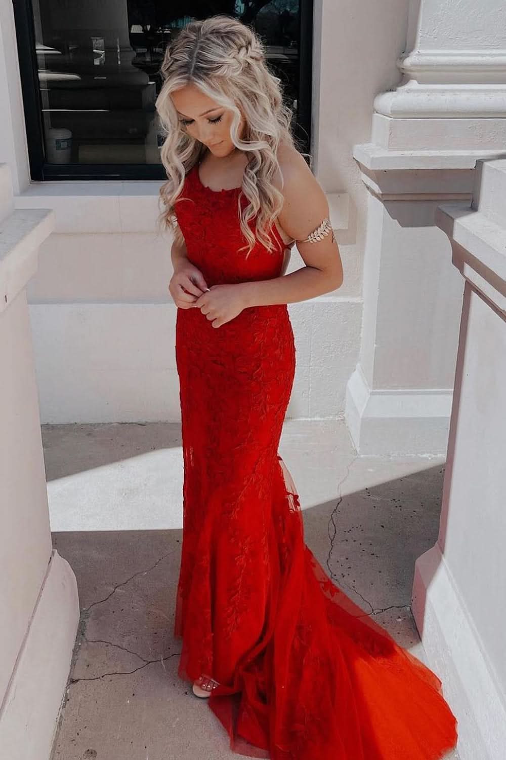 Alluring Navy Blue Sequin Mermaid Long Prom Dress with a Daring Back Cut BM bride