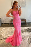 Alluring Navy Blue Sequin Mermaid Long Prom Dress with a Daring Back Cut BM bride