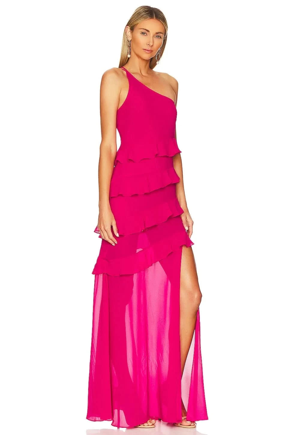 One-Shoulder Slim Prom Dress with Sleeveless Sheath Design BM bride