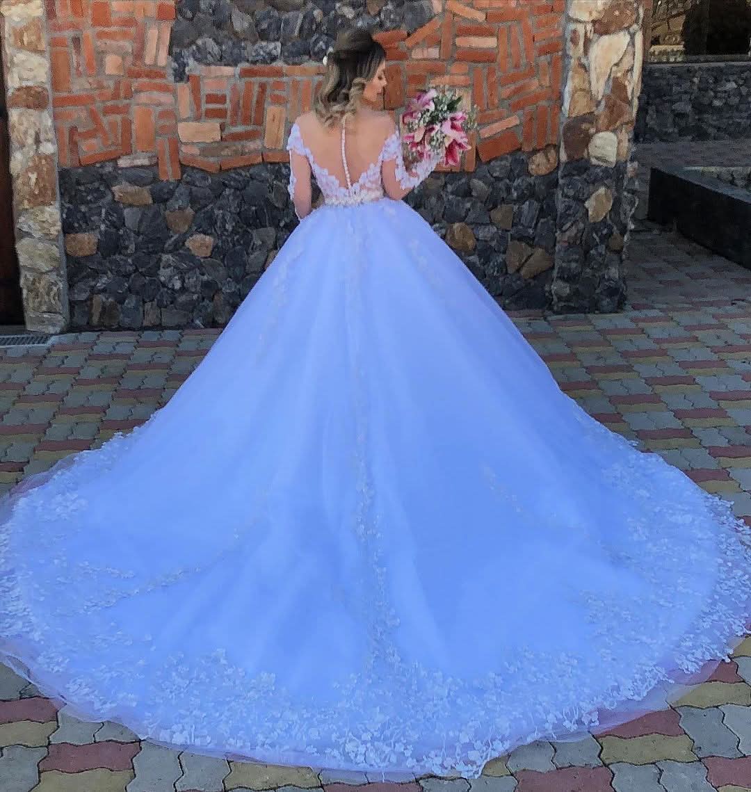 A-Line Satin Off-The-Shoulder Short Wedding Dress With Strapless BM bride