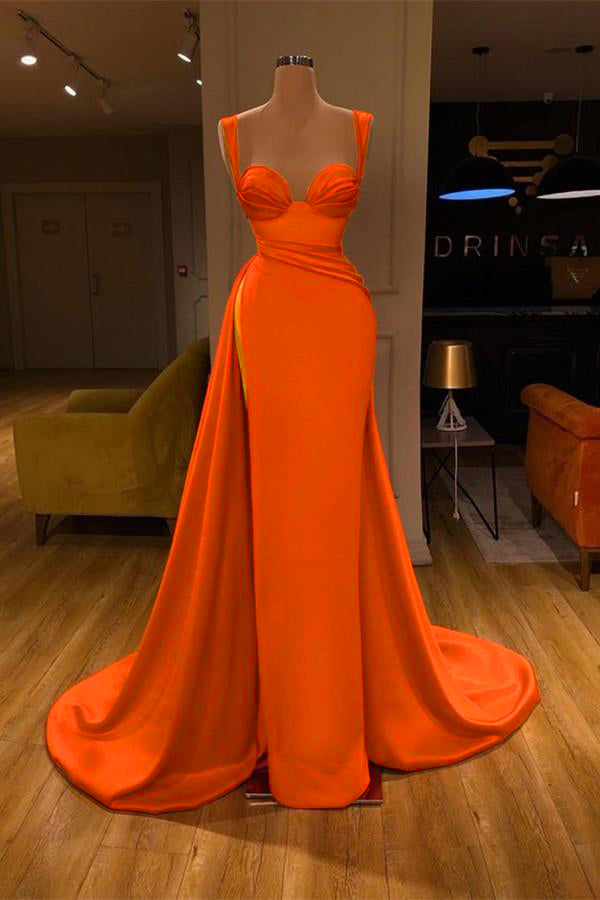 Gorgeous Sweetheart Sleeveless Long Slit Mermaid Prom Dress BM bride