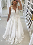 Ivory Wedding Gown Enhanced with Delicate Lace and Alluring Appliques BM bride