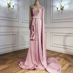 Shining Yellow Beaded Embroidery Floor-Length Mermaid Prom Dress with Shawl BM bride