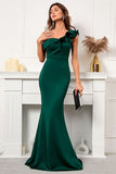 Gorgeous Emerald Green Off-the-Shoulder Mermaid Prom Dress BM bride