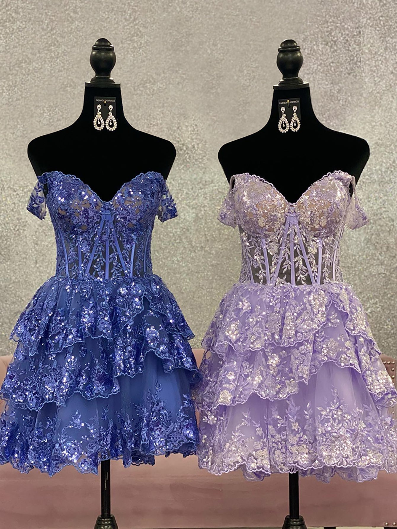 Sweetheart Tiered A-Line Short Homecoming Dress BM bride