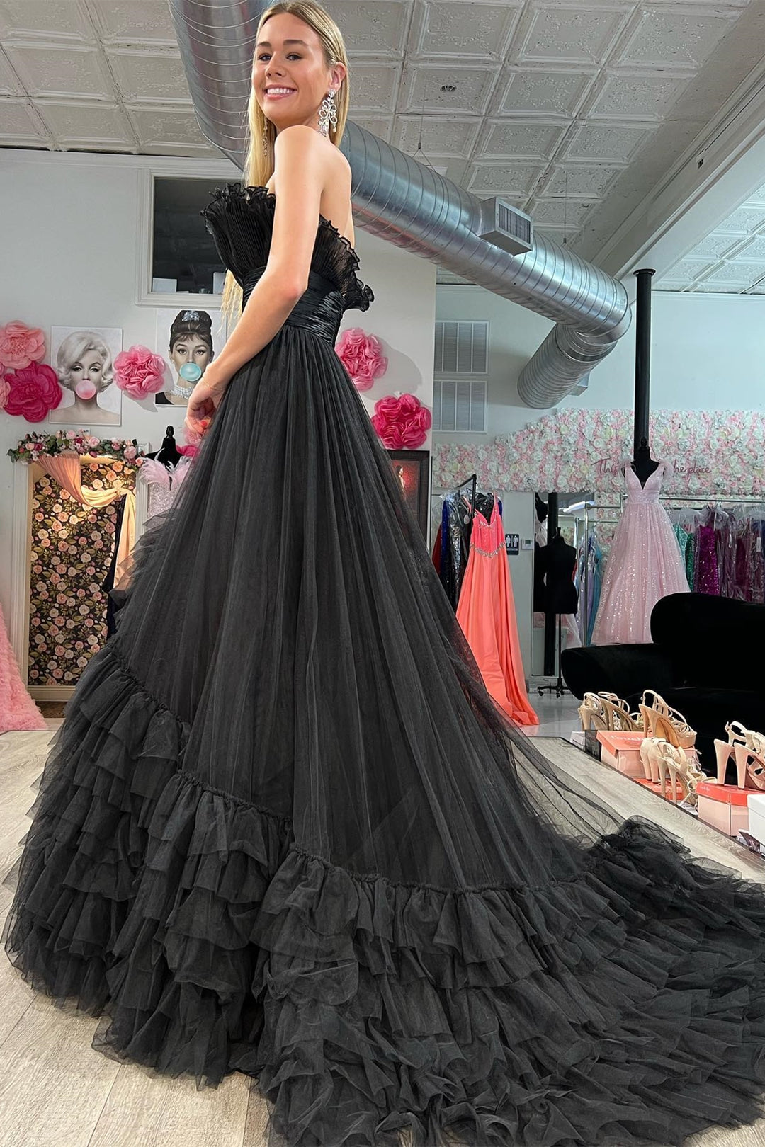 Charming Dark Green Spaghetti Strap Corset Mermaid Long Prom Dress with Lace Accents BM bride