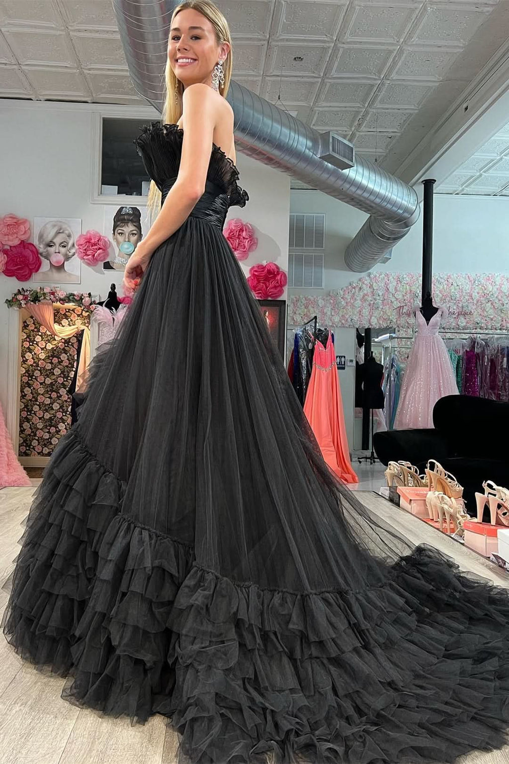 Charming Dark Green Spaghetti Strap Corset Mermaid Long Prom Dress with Lace Accents BM bride