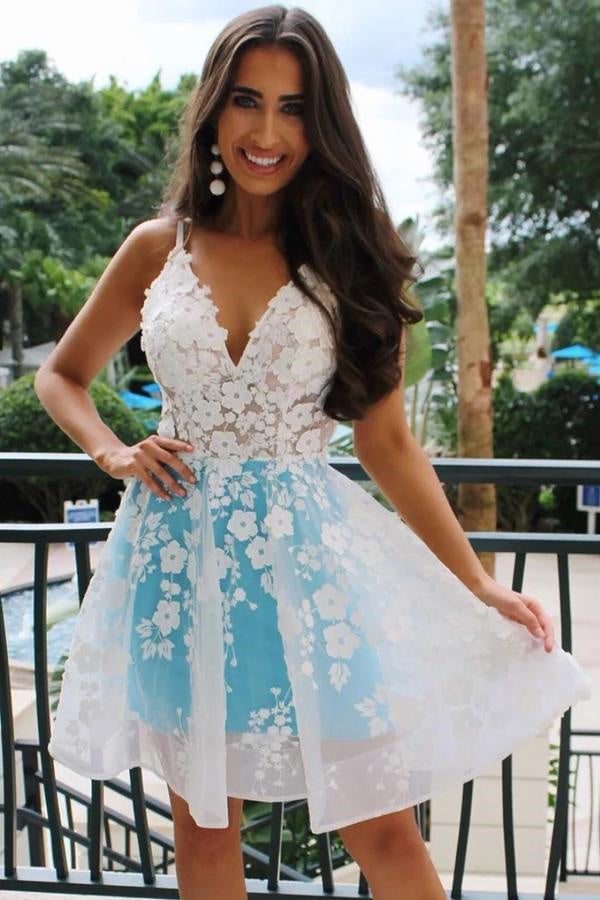 Magical Sweetheart Neck Starlit Cloud Mini Length Dress BM bride