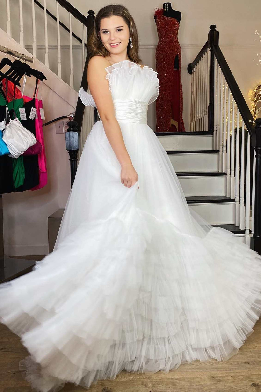 Charming Dark Green Spaghetti Strap Corset Mermaid Long Prom Dress with Lace Accents BM bride