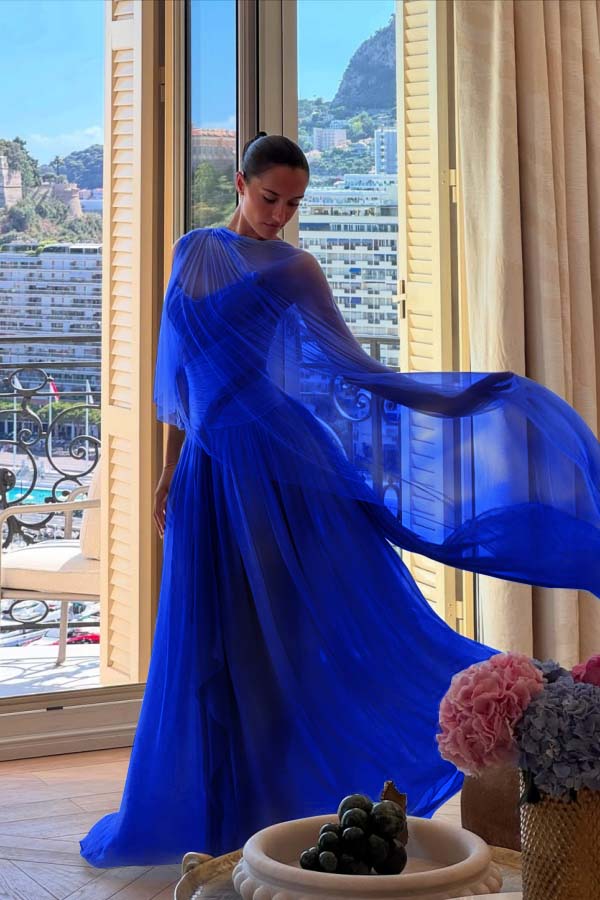 Strapless Sleeveless Long A Line Prom Dress With Pleated Tulle BMBRIDE