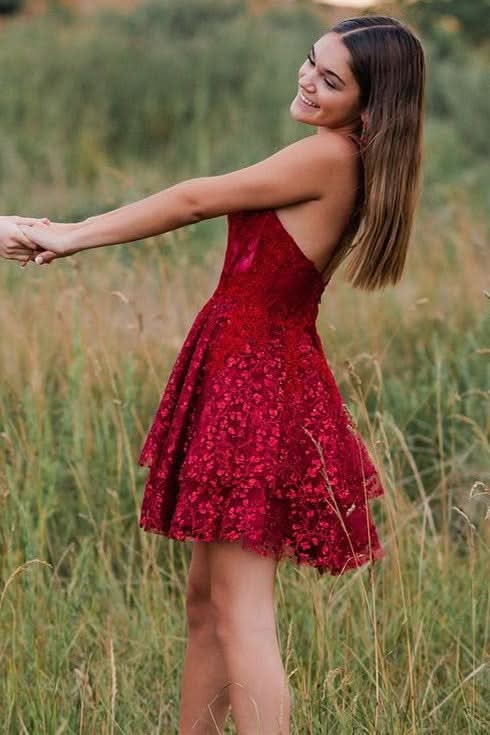 Elegant One Shoulder Sleeveless Sequined Fitted Homecoming Dress BM bride