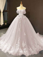 Off the Shoulder Elegant Princess Pink Sweetheart Long Prom Dress