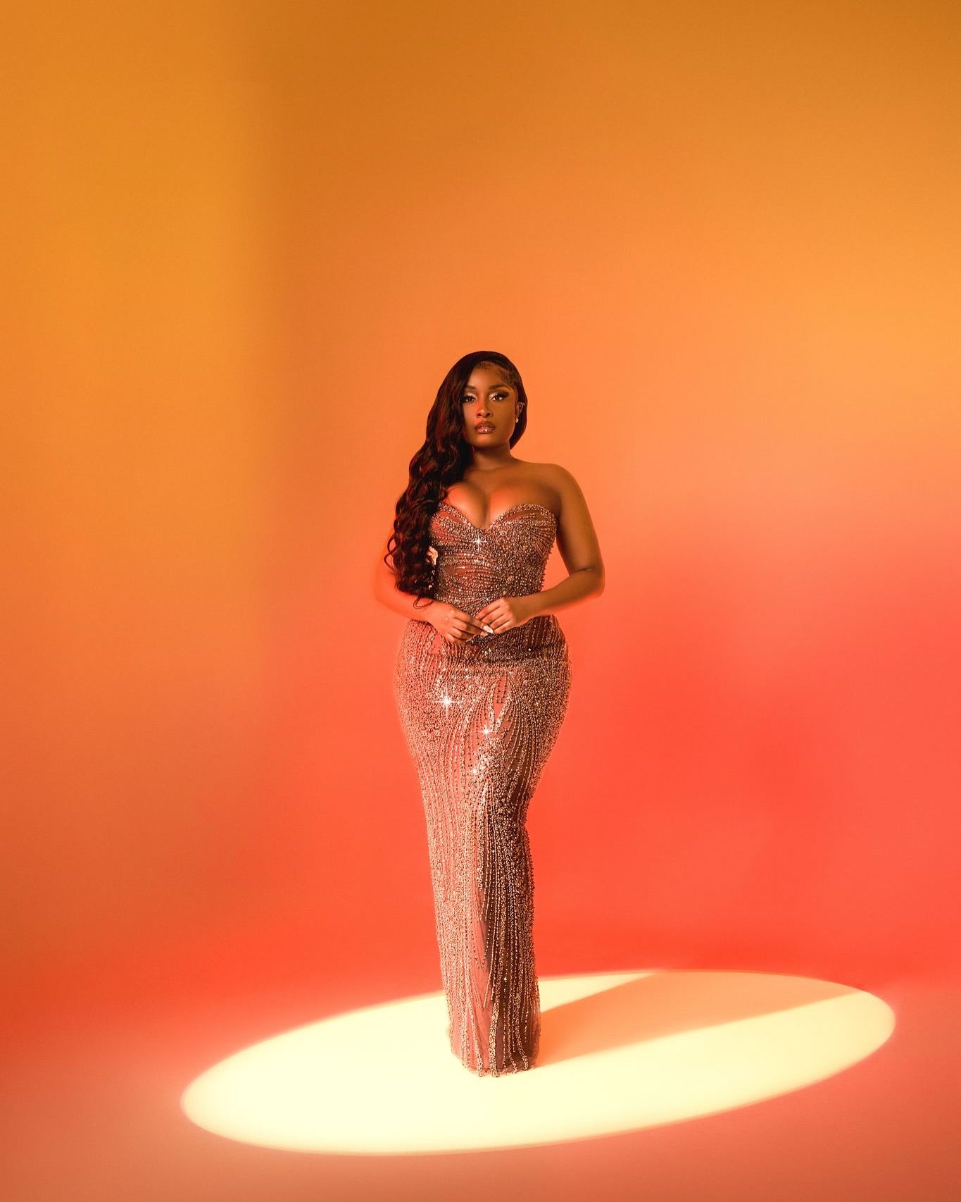The Rose Gold Radiance - 2026 Hand-Beaded Mermaid Gown: Sweetheart Neckline with Shimmering Sequin Cascade