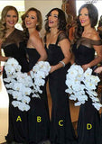 Floor-Length Elastic Satin Bridesmaid Dress, Sheath/Column Style, Sleeveless, Sweetheart Neck BM bride