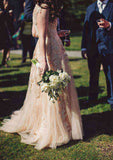 Beautiful Tulle A-Line/Princess Sweetheart Court Train Wedding Dress with Appliqued Embellishments BM bride