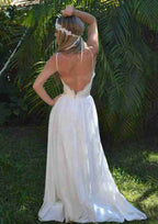 Lace A-Line/Princess Sweetheart Wedding Dress with Sweep Train and Appliqued Details BM bride