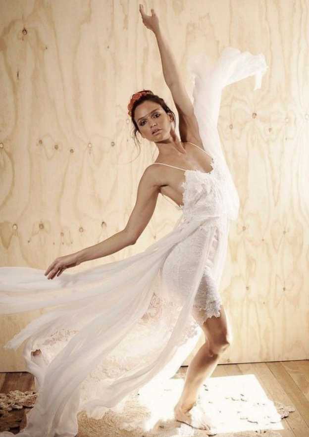 Elegant A-Line/Princess Lace Wedding Dress with Sweetheart Neckline and Sweep Train with Appliqued Details BM bride