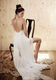 Elegant A-Line/Princess Lace Wedding Dress with Sweetheart Neckline and Sweep Train with Applique Details BM bride