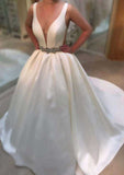 Elegant Taffeta Ball Gown: Sleeveless Sweetheart Neck with Zipper and Beaded Accents, Sweep Train BM bride