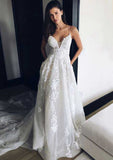 Elegant Lace A-Line/Princess Sweetheart Wedding Dress with Court Train and Pleated Details BM bride