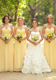 Stylish Floor-Length Combination Bridesmaid Dress, A-Line Shape, Sweetheart Neck, Pleated BM bride