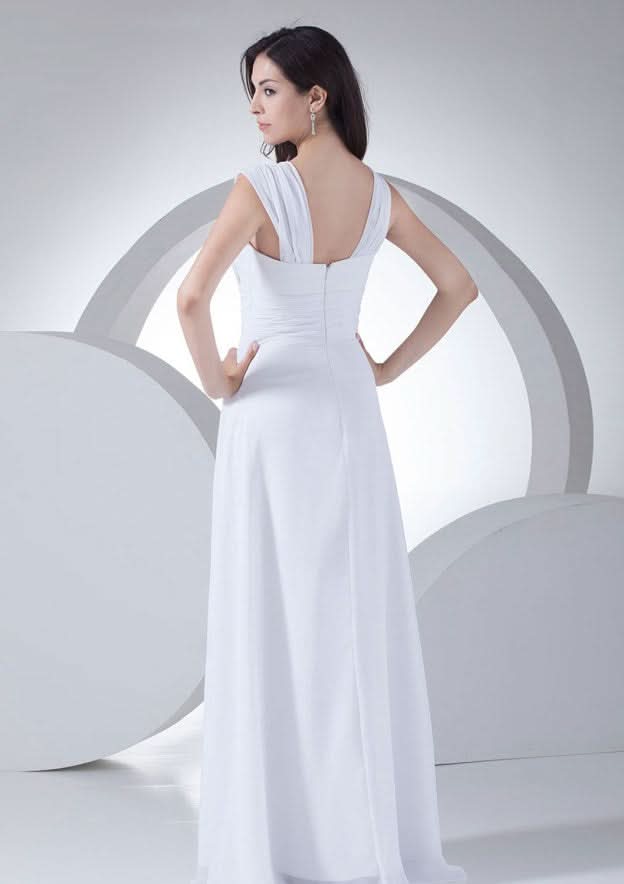 Floor-Length Evening Dress, Chiffon Fabric, A-Line/Princess Style, Sweetheart Neck, With Beading BM bride