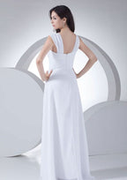Floor-Length Evening Dress, Chiffon Fabric, A-Line/Princess Style, Sweetheart Neck, With Beading BM bride