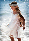 Elegant Chiffon Bateau Neck Knee-Length A-line Flower Girl Dress BM bride