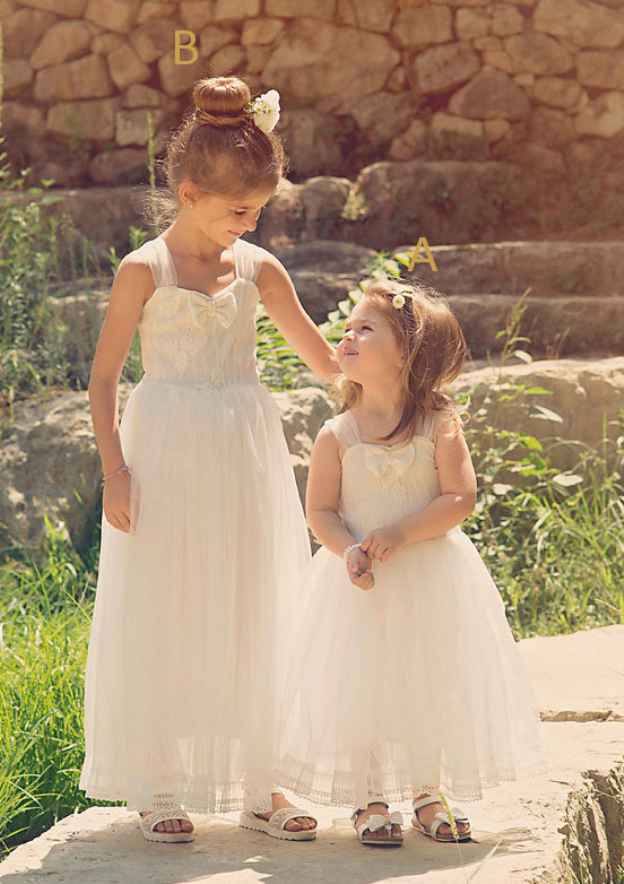 Lovely Chiffon Sweetheart Neck Ankle-Length A-line Flower Girl Dress with Bowknot BM bride
