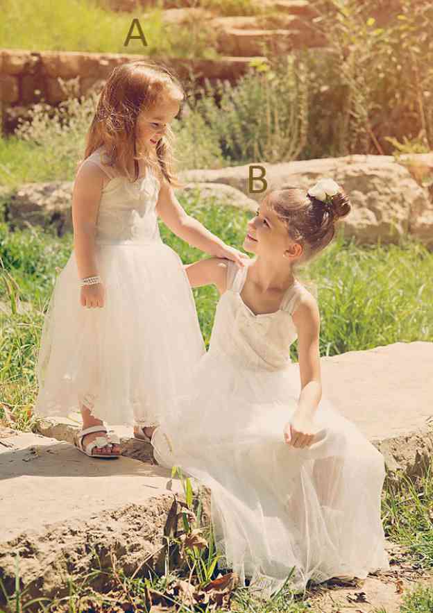 Lovely Chiffon Sweetheart Neck Ankle-Length A-line Flower Girl Dress with Bowknot BM bride