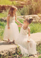 Lovely Chiffon Sweetheart Neck Ankle-Length A-line Flower Girl Dress with Bowknot BM bride