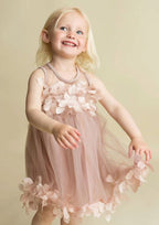Lovely Tulle Bateau Neck Knee-Length A-line Flower Girl Dress with Appliqued BM bride