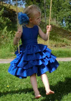 Charming Taffeta Bateau Neck Knee-Length A-line Flower Girl Dress with Waistband BM bride