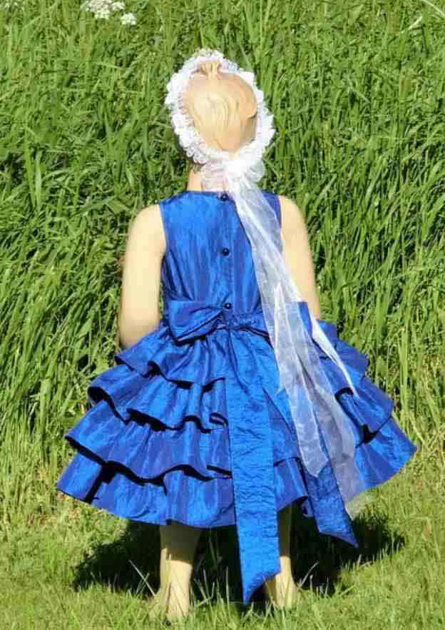 Charming Taffeta Bateau Neck Knee-Length A-line Flower Girl Dress with Waistband BM bride