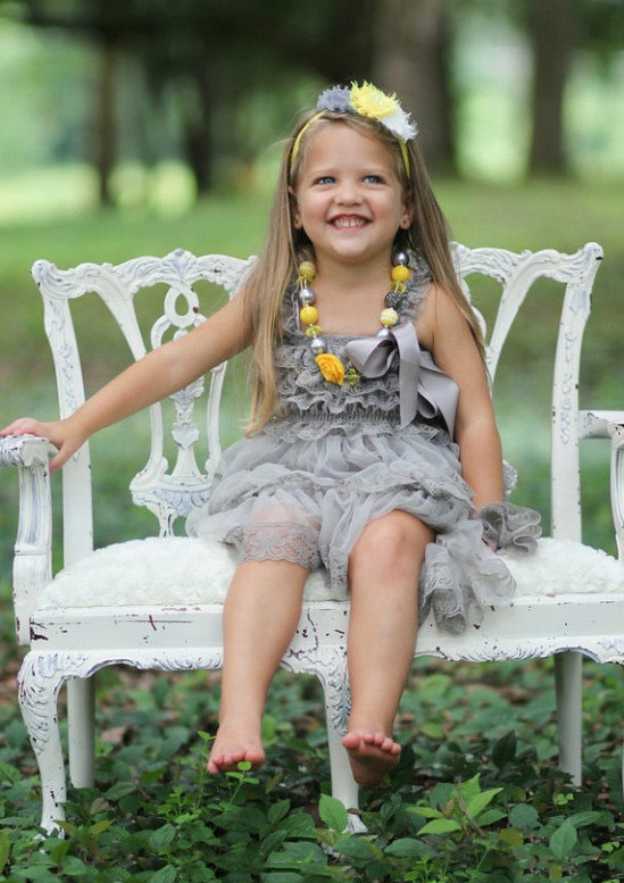 Lovely Tulle Square Neckline Tea-Length A-line Flower Girl Dress with Lace BM bride