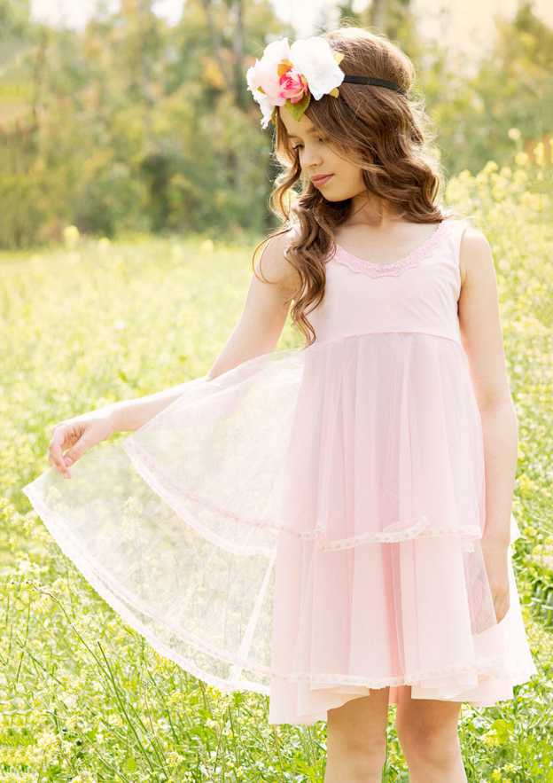 Charming Chiffon Scoop Neck Knee-Length A-line Flower Girl Dress with Pleating BM bride