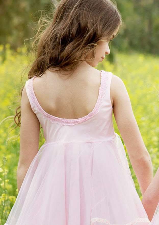 Charming Chiffon Scoop Neck Knee-Length A-line Flower Girl Dress with Pleating BM bride
