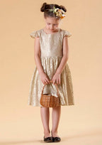 Graceful Lace Bateau Neck Knee-Length A-line Flower Girl Dress with Pleated BM bride