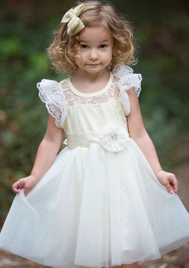 Charming Tulle Bateau Neck Ankle-Length A-line Flower Girl Dress with Waistband BM bride