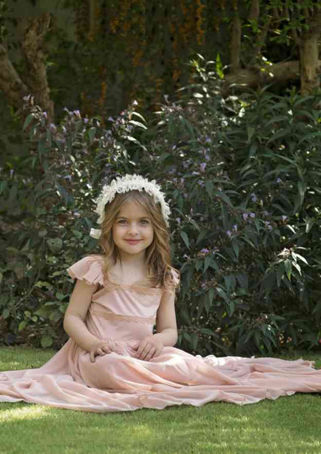 Stylish Chiffon Square Neckline Floor-Length A-line Flower Girl Dress with Pleated BM bride