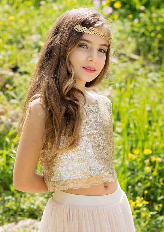 Elegant Tulle Bateau Neck Floor-Length A-line Flower Girl Dress with Bodice BM bride