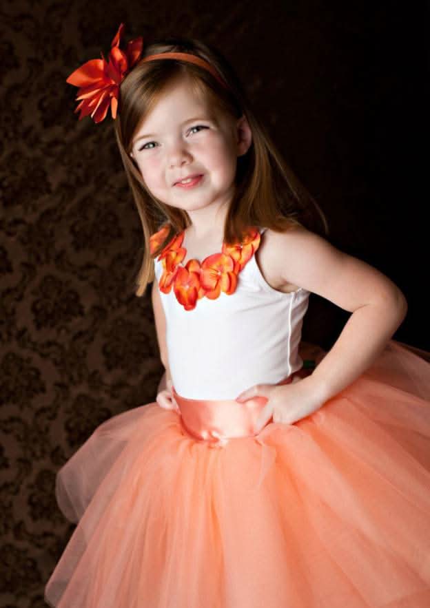 Graceful Tulle Bateau Neck Floor-Length A-line Flower Girl Dress with Appliqued BM bride