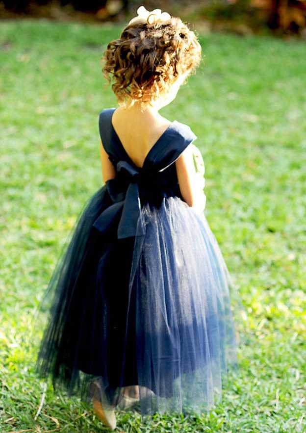 Graceful Tulle Square Neckline Ankle-Length A-line Flower Girl Dress BM bride