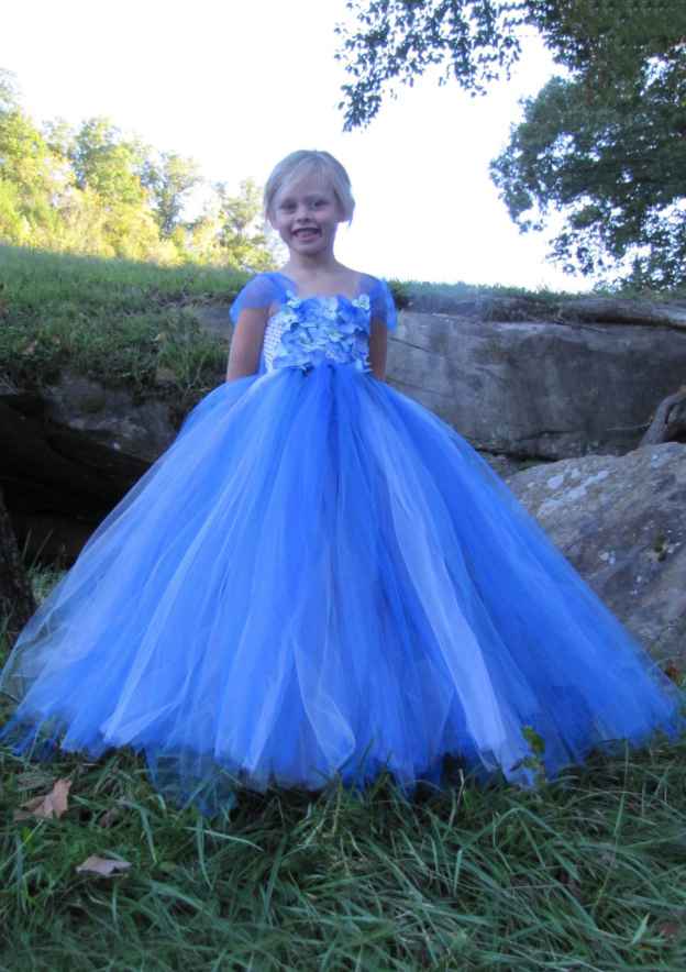 Graceful Tulle Square Neckline Floor-Length A-line Flower Girl Dress with Appliqued BM bride