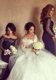 Sweep Train Elastic Satin Bridesmaid Dress, Sheath/Column Shape, Off-The-Shoulder, With Lace BM bride