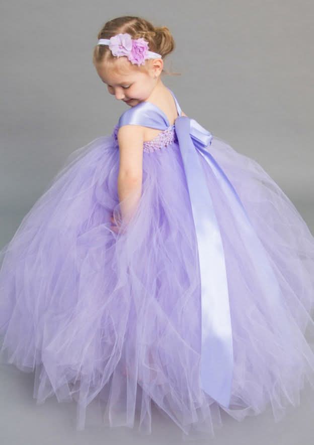 Stylish Sleeveless Square Neckline Tulle A-line Flower Girl Dress with Appliqued (Floor-Length) BM bride